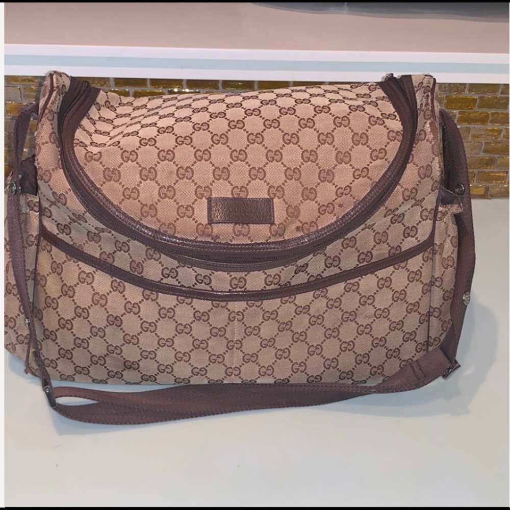 Gucci Brown Monogram Baby Bag